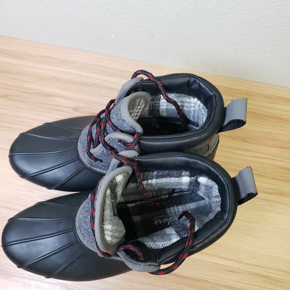 Skechers Women's 8 Lil Puddles Duck Boots Quilted Gray Black Waterproof Gorpcore - Picture 7 of 7